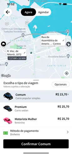 Aplicativo MooveCar Passageiros